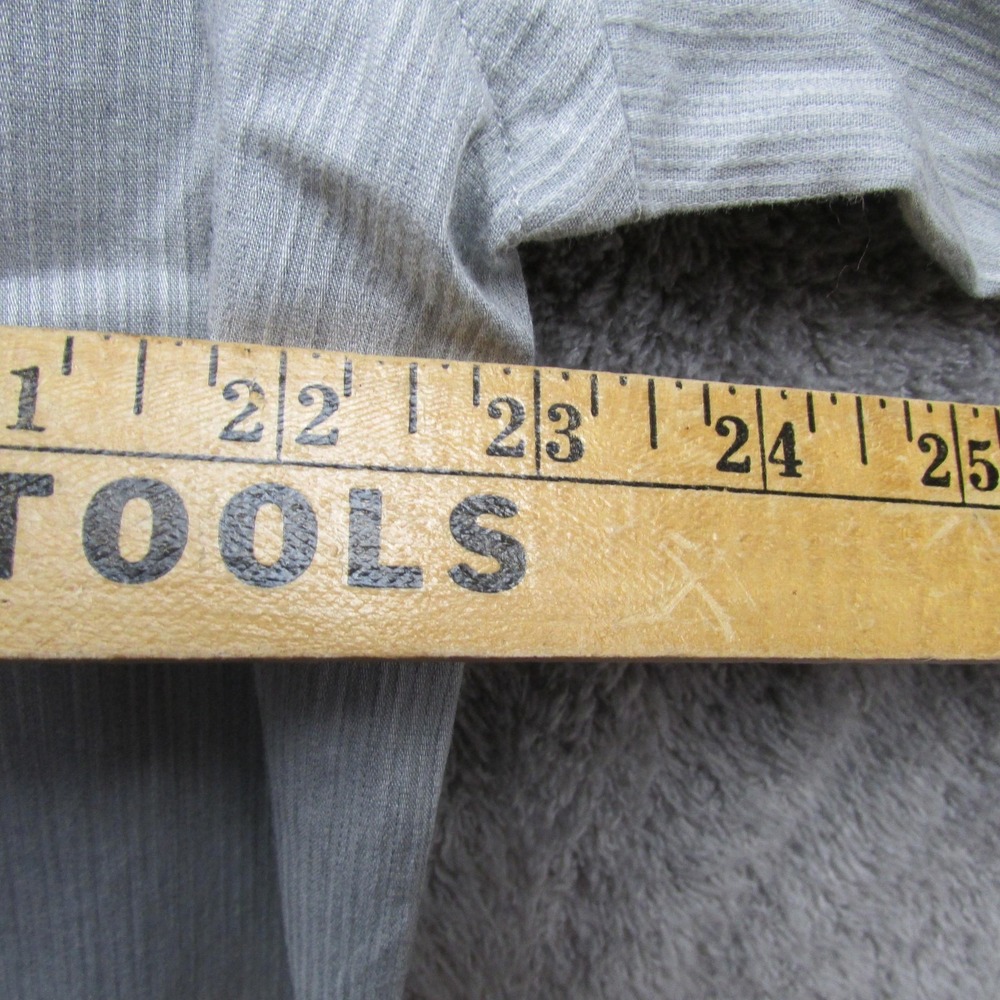 John W. Nordstrom Shirt Mens Large Gray Casual Button Down Long Sleeve Pocket - Picture 7 of 7